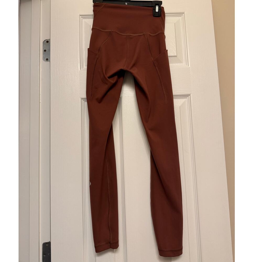 Lululemon Roasted Brown Wunder Train Legging Size 2 - Picture 5 of 9